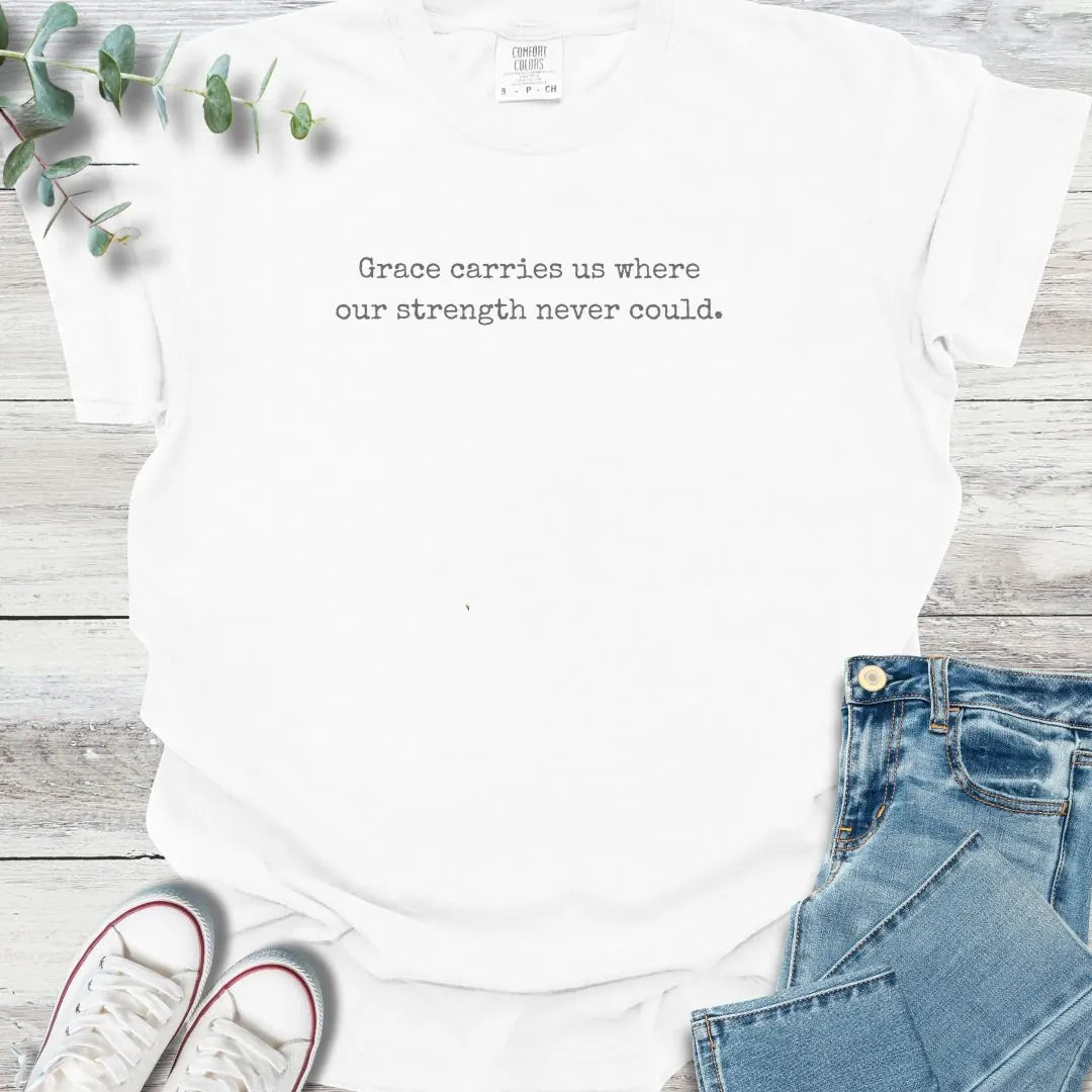Grace Carries T-Shirt - Christian graphic tee