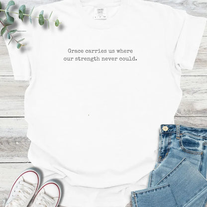 Grace Carries T-Shirt - Christian graphic tee