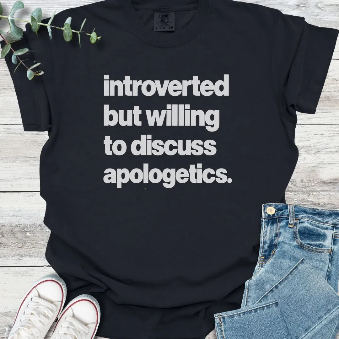 Introverted Apologetics T-Shirt - Christian graphic tee