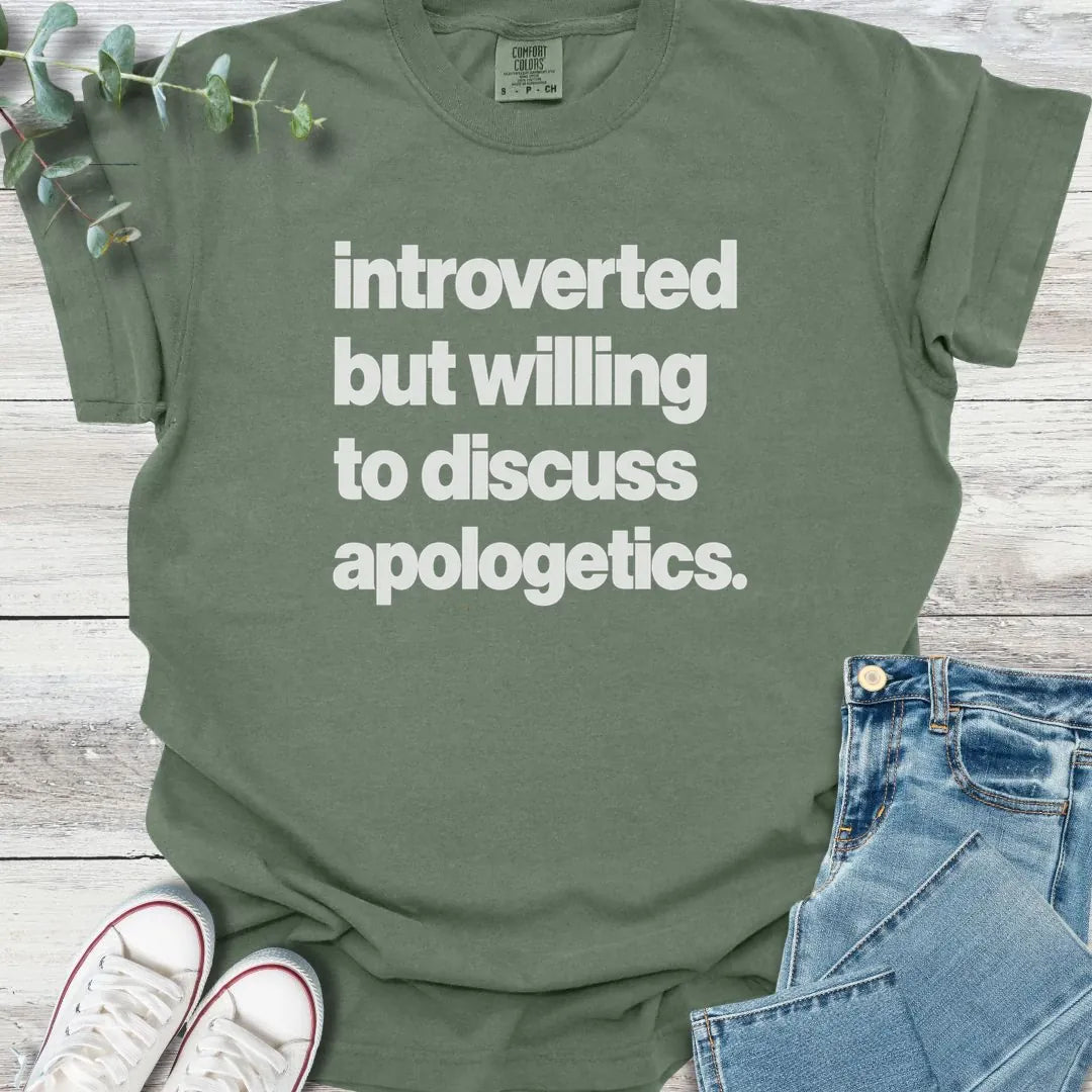 Introverted Apologetics T-Shirt - Christian graphic tee