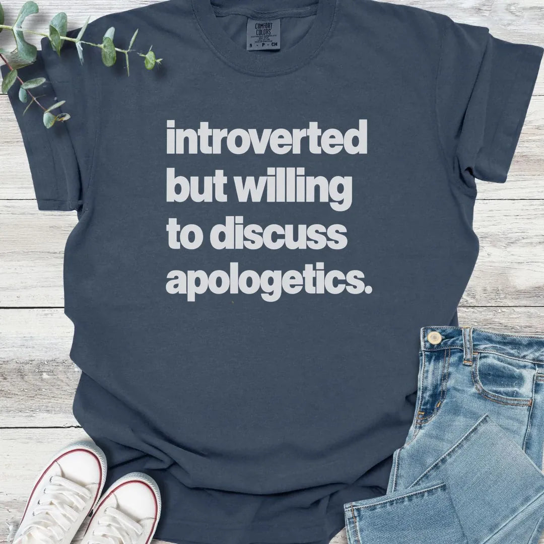 Introverted Apologetics T-Shirt - Christian graphic tee
