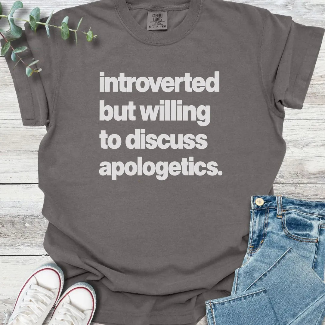 Introverted Apologetics T-Shirt - Christian graphic tee