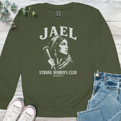 Jael Strong Sweatshirt - Christian graphic sweatshirt