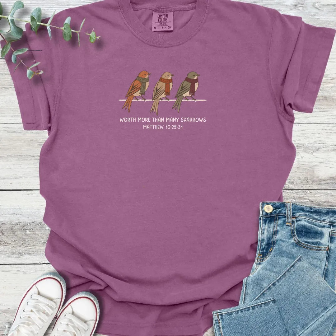 Many Sparrows T-Shirt - Christian graphic tee