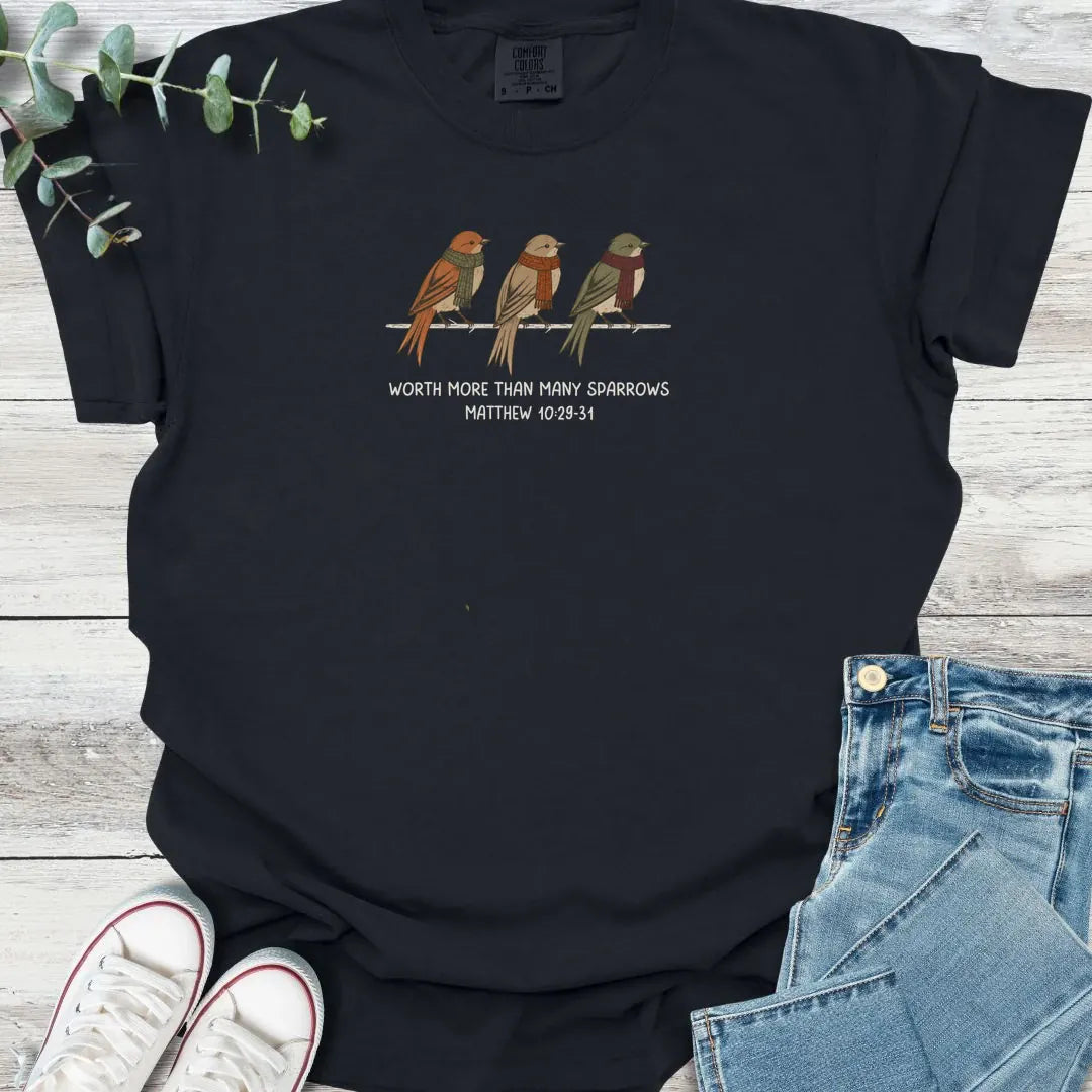 Many Sparrows T-Shirt - Christian graphic tee