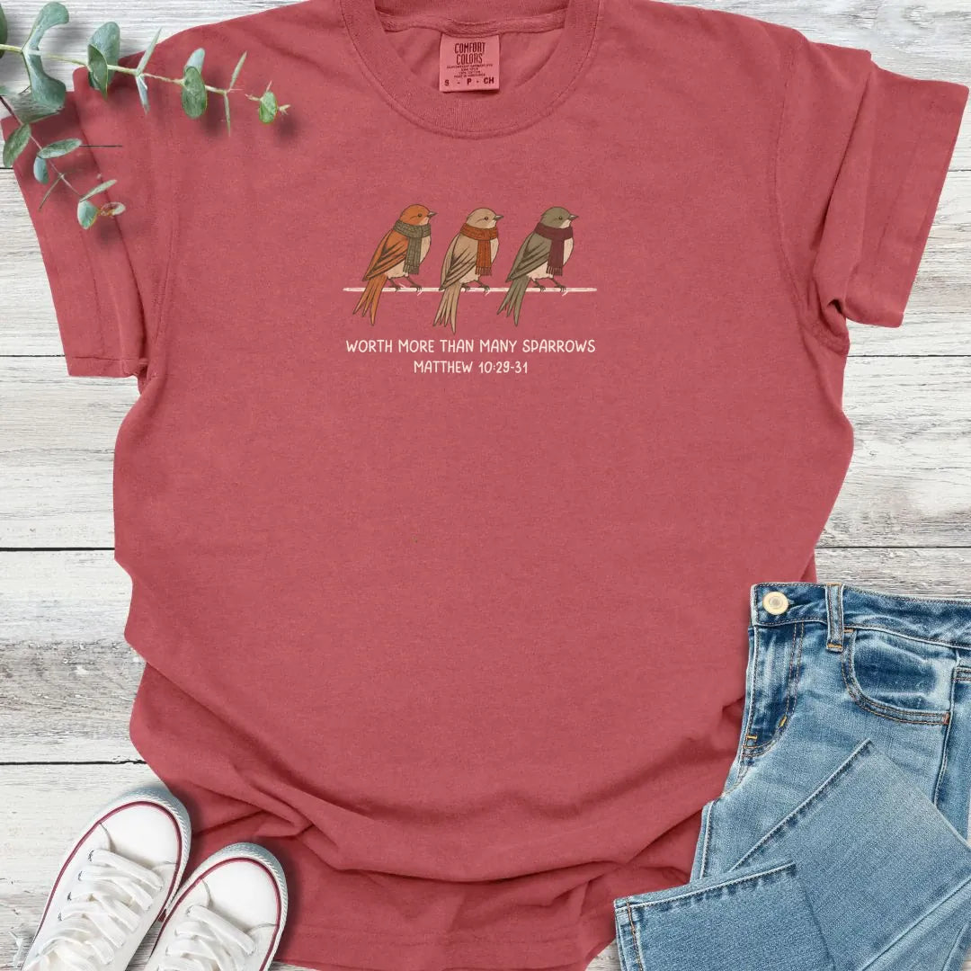 Many Sparrows T-Shirt - Christian graphic tee