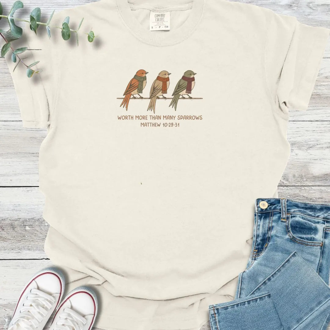 Many Sparrows T-Shirt - Christian graphic tee