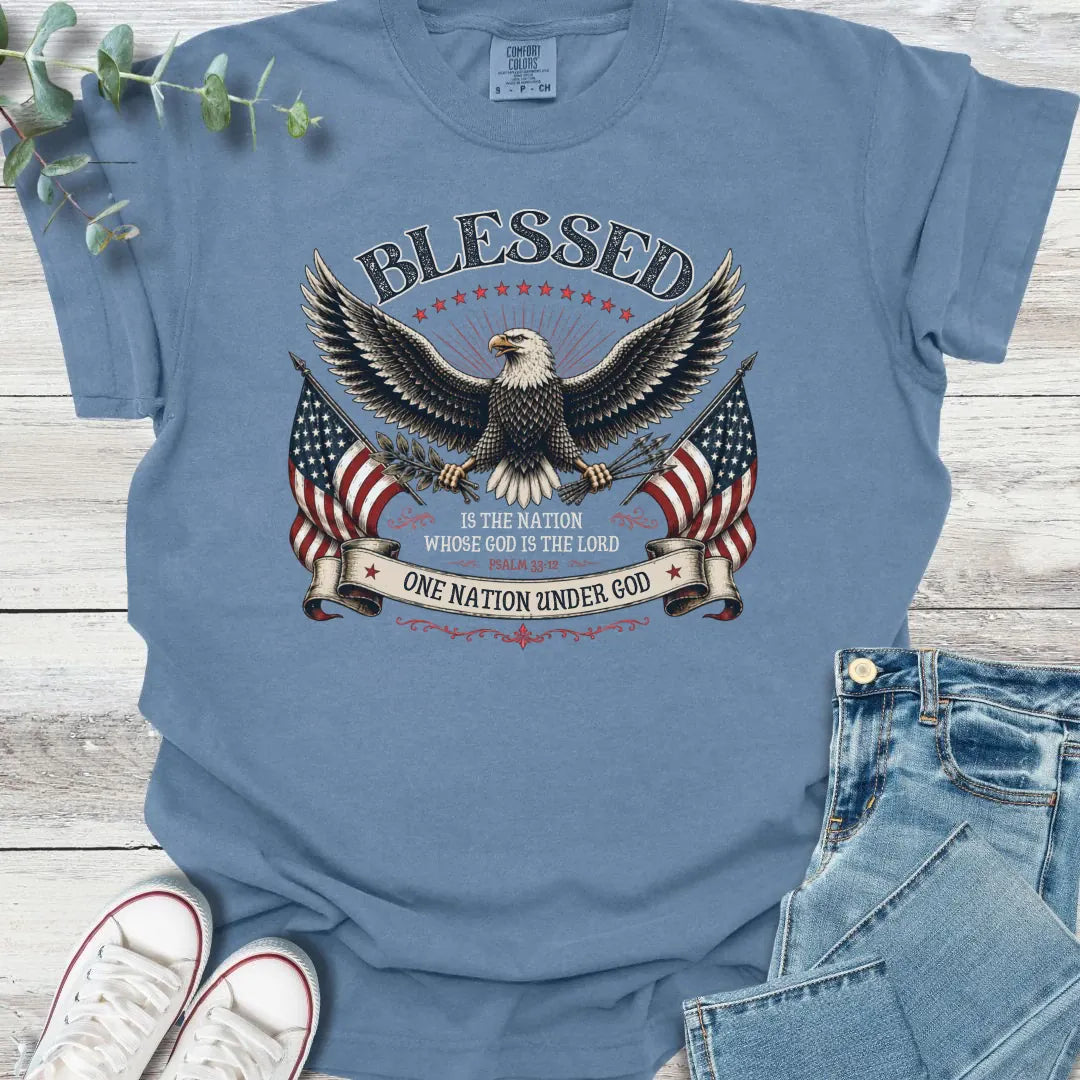 One Nation T-Shirt - Christian graphic tee