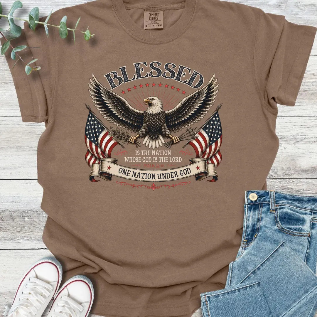 One Nation T-Shirt - Christian graphic tee
