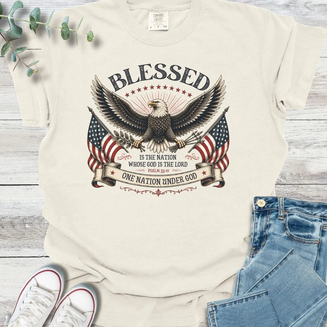 One Nation T-Shirt - Christian graphic tee