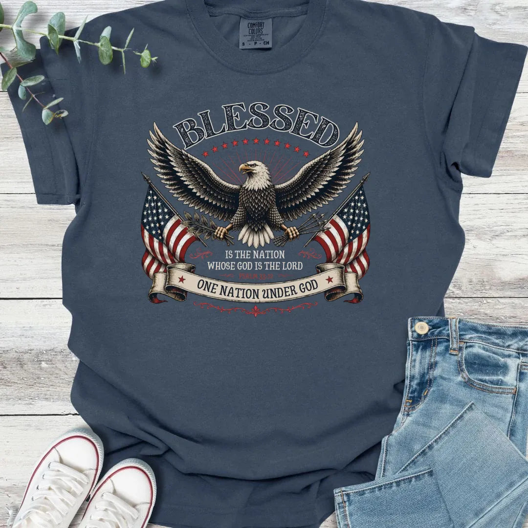 One Nation T-Shirt - Christian graphic tee
