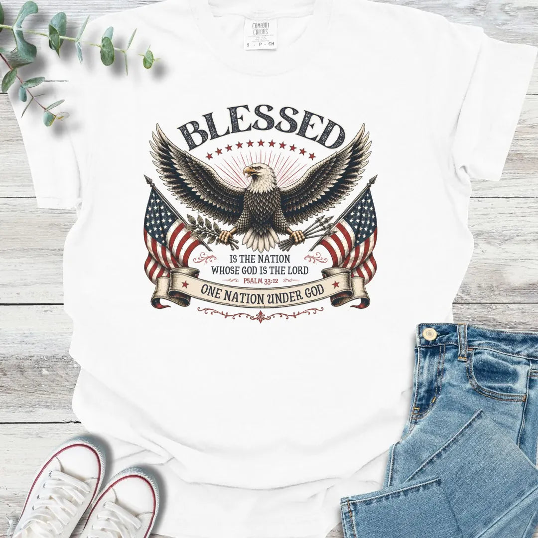 One Nation T-Shirt - Christian graphic tee