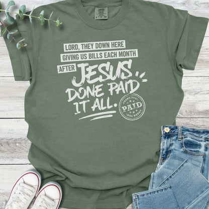 Paid It All T-Shirt - Christian graphic tee