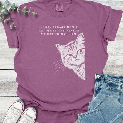 Purrfect Prayer T-Shirt - Christian graphic tee