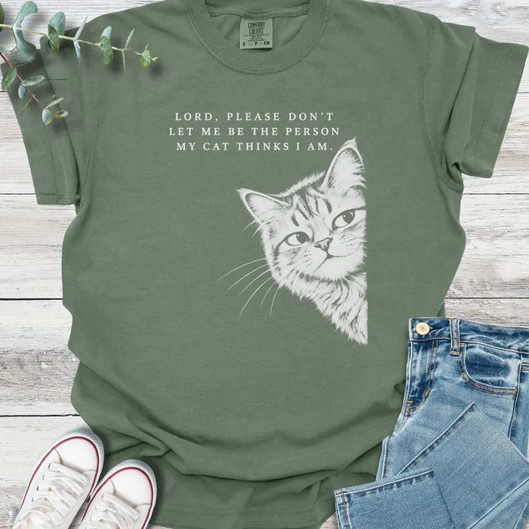 Purrfect Prayer T-Shirt - Christian graphic tee