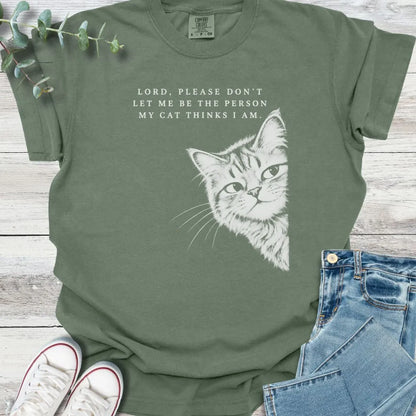 Purrfect Prayer T-Shirt - Christian graphic tee