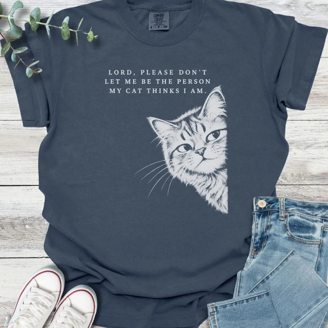 Purrfect Prayer T-Shirt - Christian graphic tee