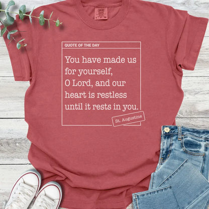 Restless Heart T-Shirt - Christian graphic tee
