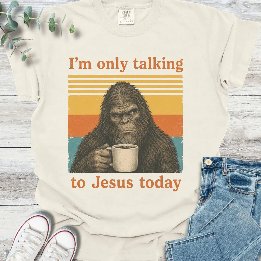 Sasquatch Energy T-Shirt in Ivory - Christian graphic tee