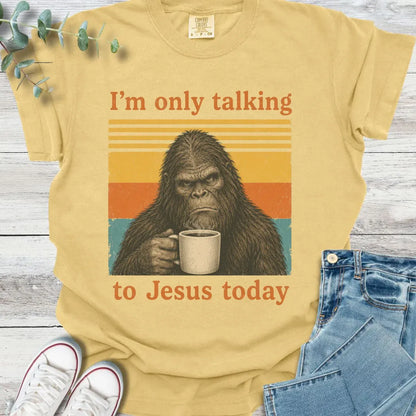 Sasquatch Energy T-Shirt in Mustard - Christian graphic tee