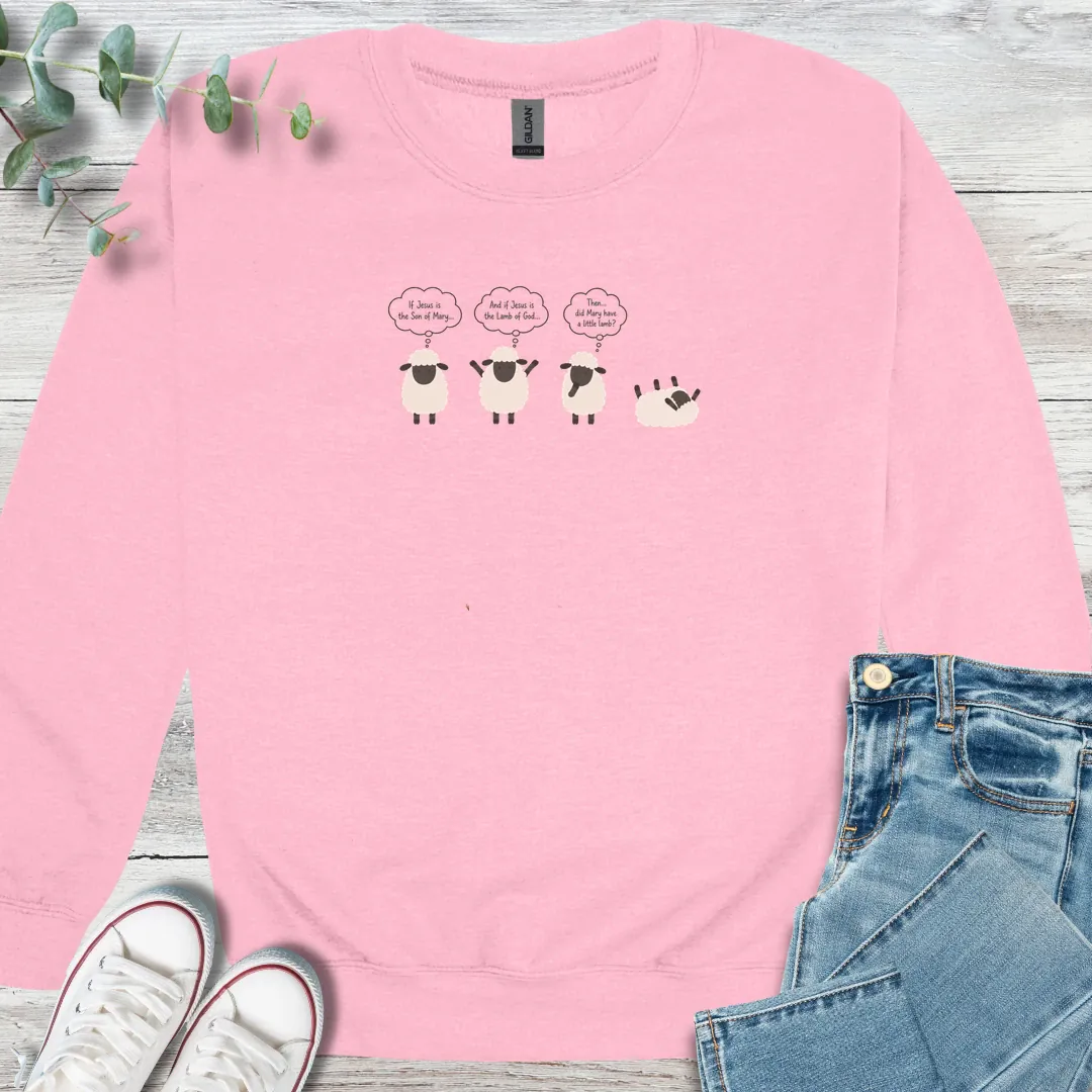 Sheep Thoughts Sweatshirt - Christian graphic sweatshirt