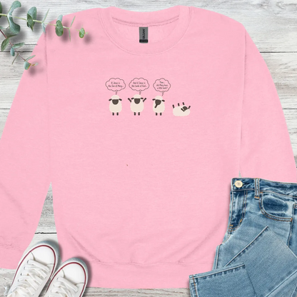 Sheep Thoughts Sweatshirt - Christian graphic sweatshirt