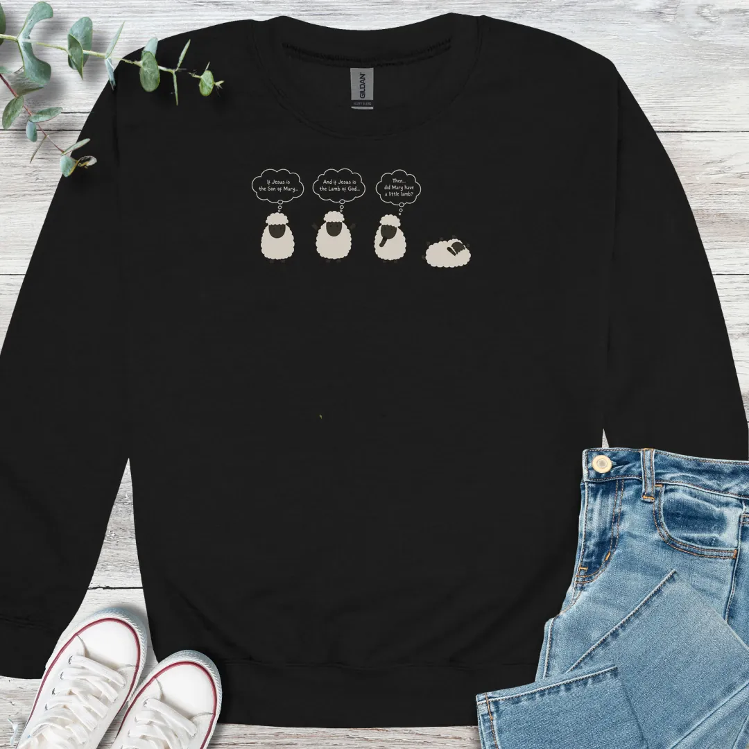 Sheep Thoughts Sweatshirt - Christian graphic sweatshirt
