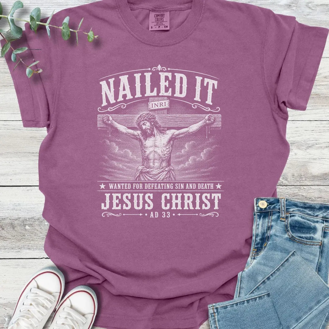 Sin Defeated T-Shirt - Christian graphic tee