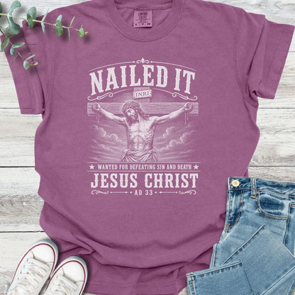 Sin Defeated T-Shirt - Christian graphic tee
