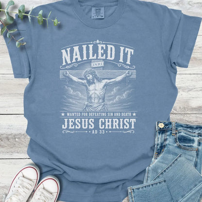 Sin Defeated T-Shirt - Christian graphic tee