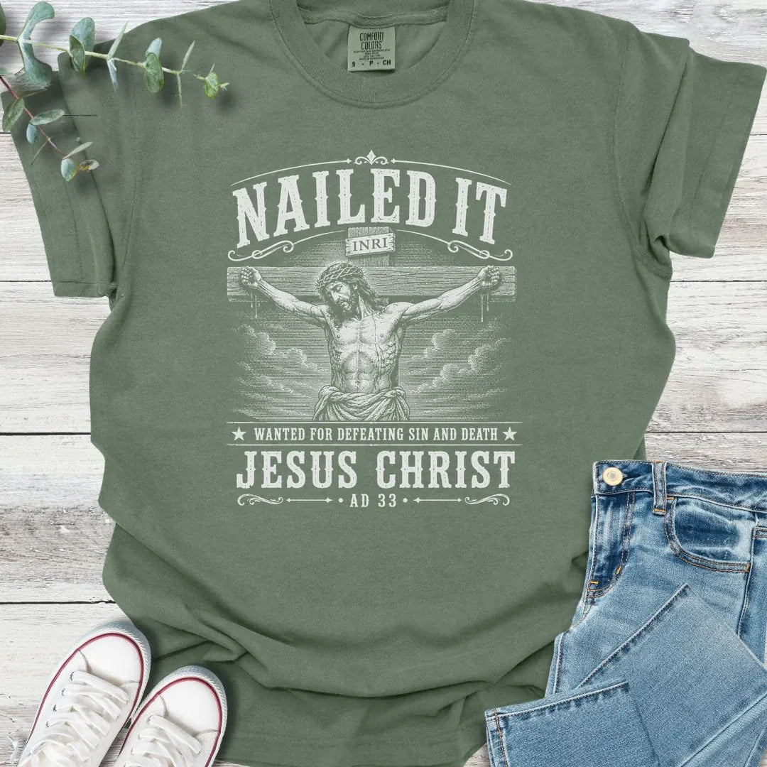 Sin Defeated T-Shirt - Christian graphic tee