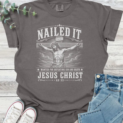 Sin Defeated T-Shirt - Christian graphic tee