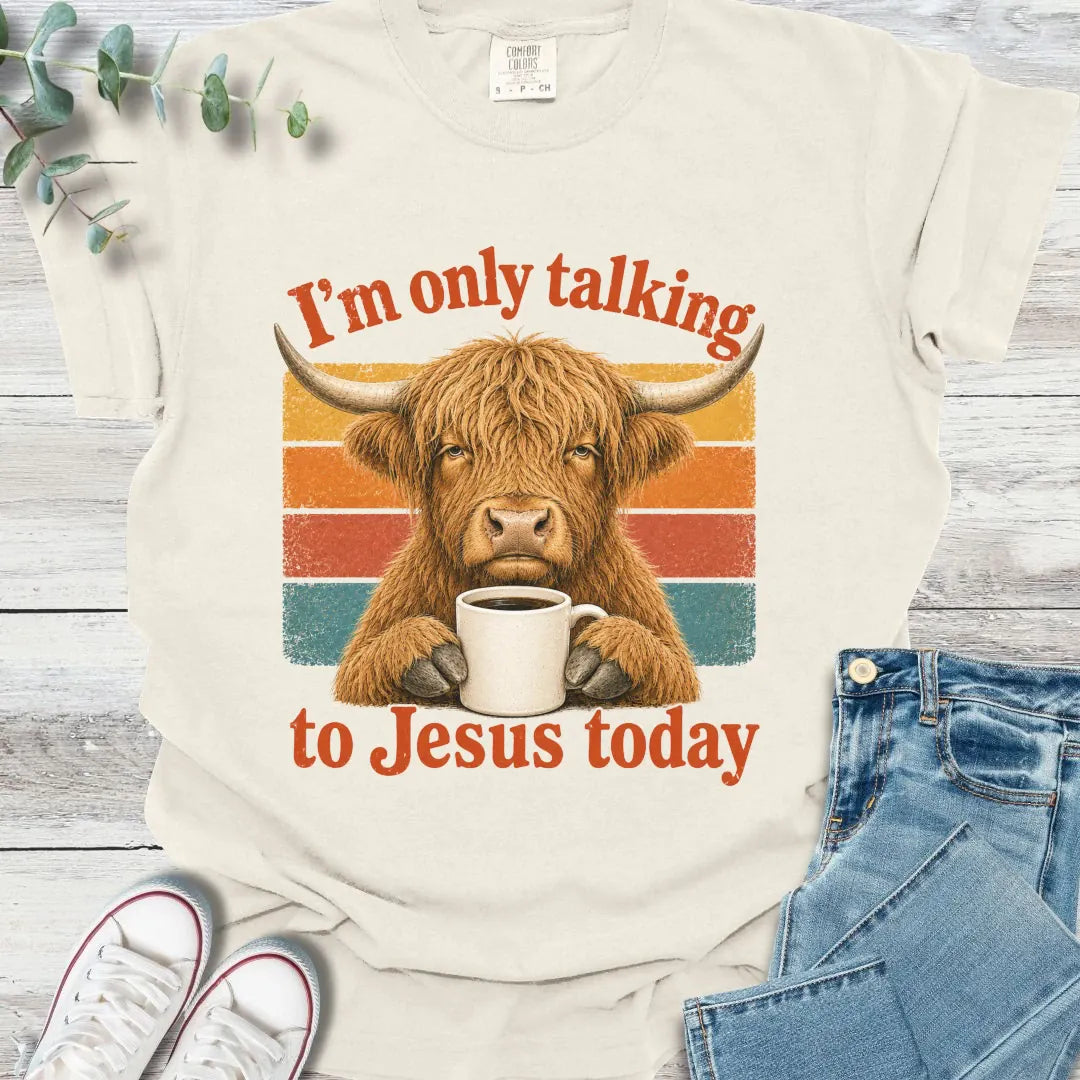 Social Glitch T-Shirt in Ivory - Christian graphic tee