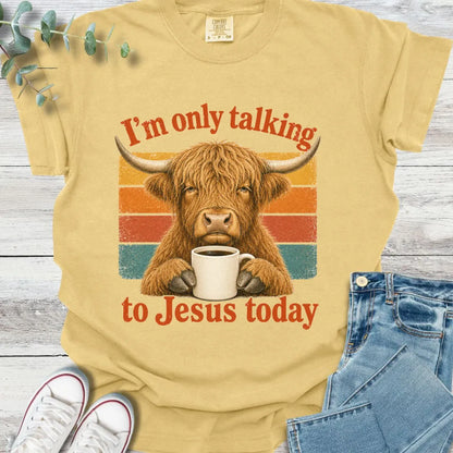 Social Glitch T-Shirt in Mustard - Christian graphic tee