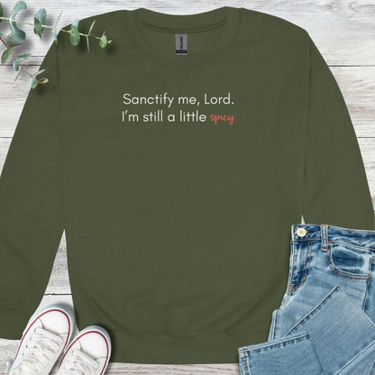 Spicy Sweatshirt - Christian graphic sweatshirt
