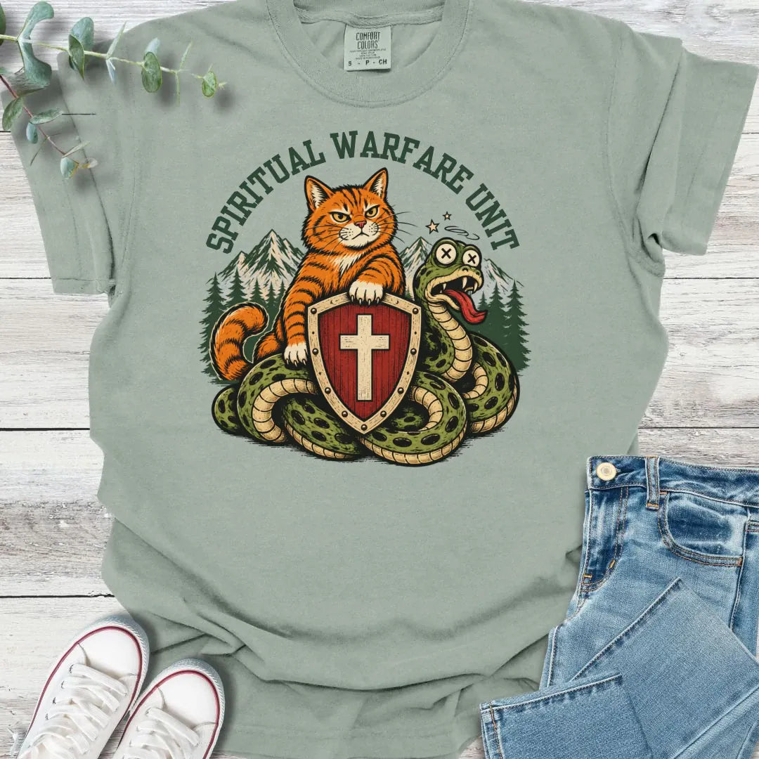Spiritual Warfare Unit T-Shirt - Christian graphic tee