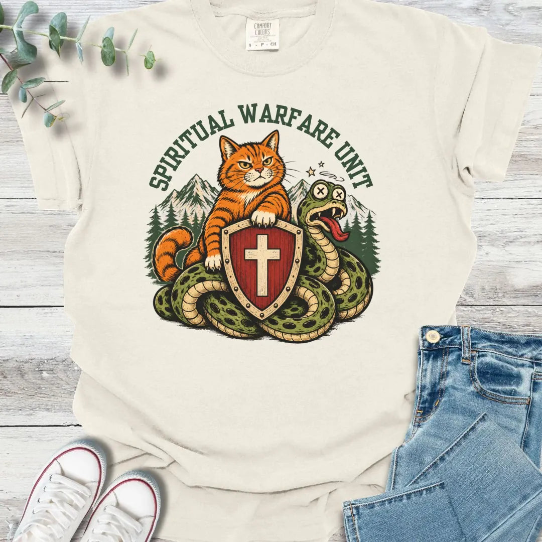 Spiritual Warfare Unit T-Shirt - Christian graphic tee