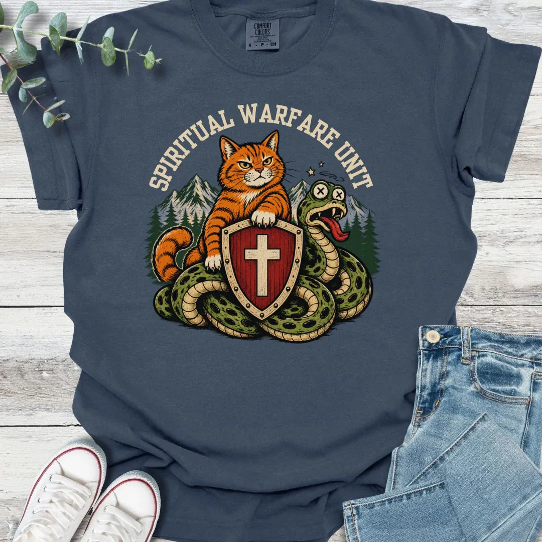 Spiritual Warfare Unit T-Shirt - Christian graphic tee