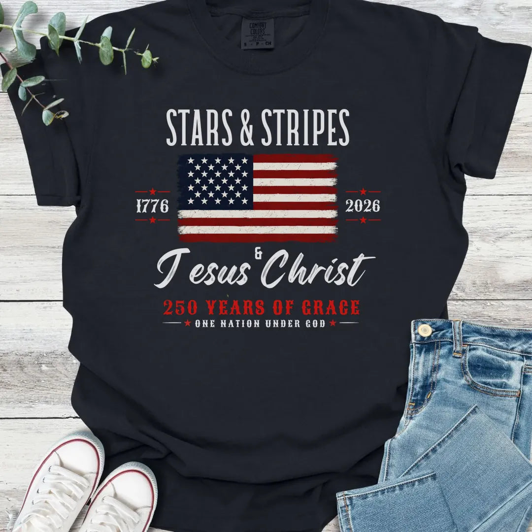 Stars & Stripes T-Shirt - Christian graphic tee