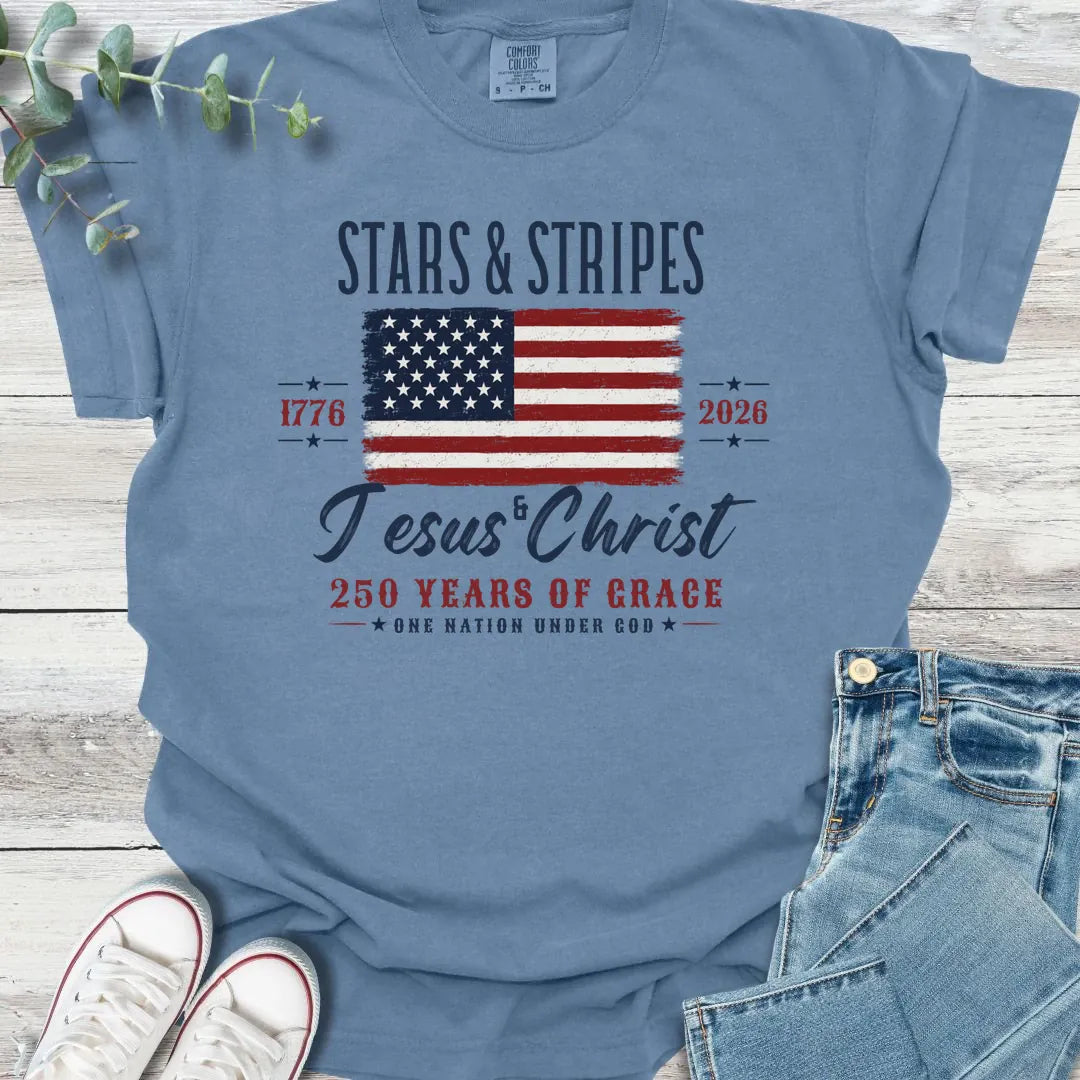 Stars & Stripes T-Shirt - Christian graphic tee