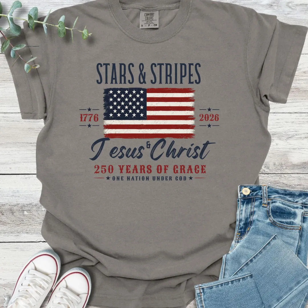 Stars & Stripes T-Shirt - Christian graphic tee