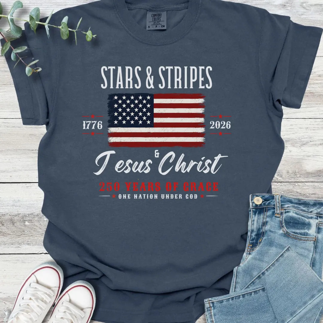 Stars & Stripes T-Shirt - Christian graphic tee