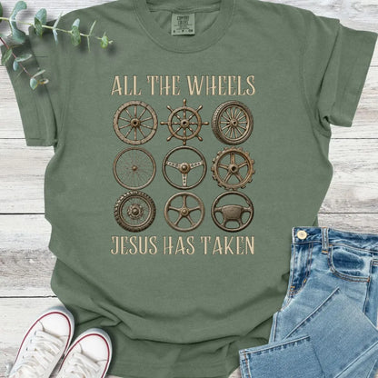 Take the Wheel T-Shirt - Christian graphic tee