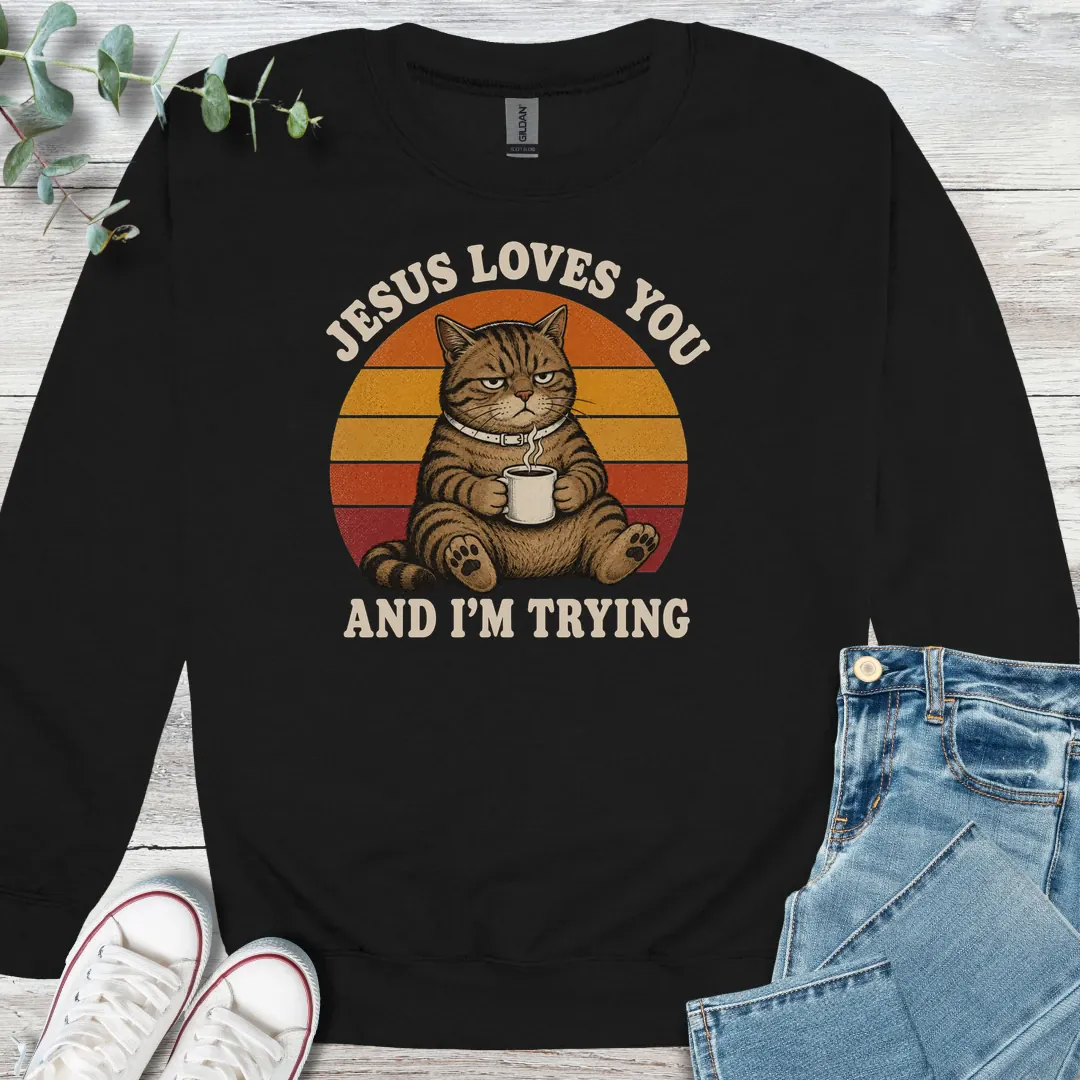 Tough Love Sweatshirt - Christian graphic sweatshirt