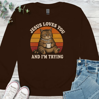 Tough Love Sweatshirt - Christian graphic sweatshirt