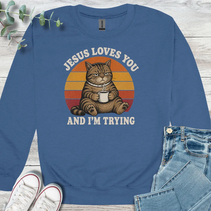 Tough Love Sweatshirt - Christian graphic sweatshirt