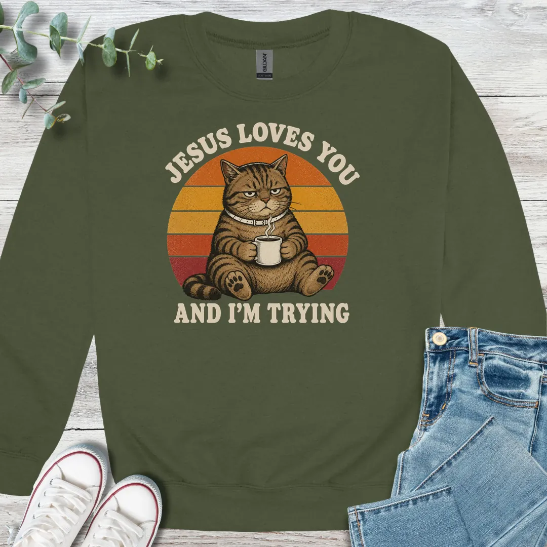 Tough Love Sweatshirt - Christian graphic sweatshirt