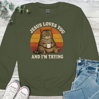 Tough Love Sweatshirt - Christian graphic sweatshirt