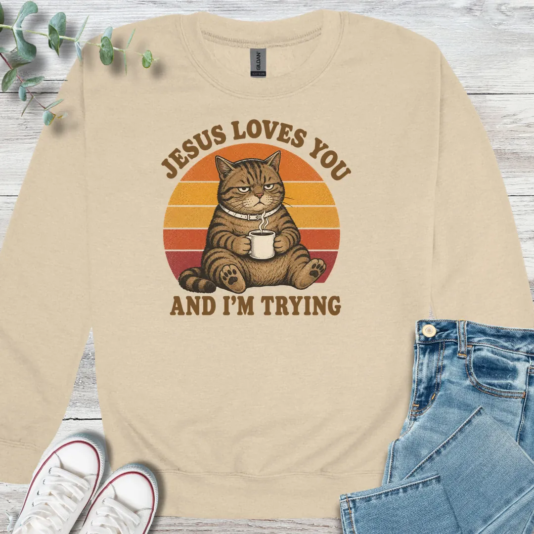 Tough Love Sweatshirt - Christian graphic sweatshirt