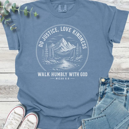 Walk Humbly T-Shirt - Christian graphic tee